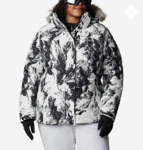 Women's Columbia Lay D Down II Jackets Black / White | Plus Size CA-AL653